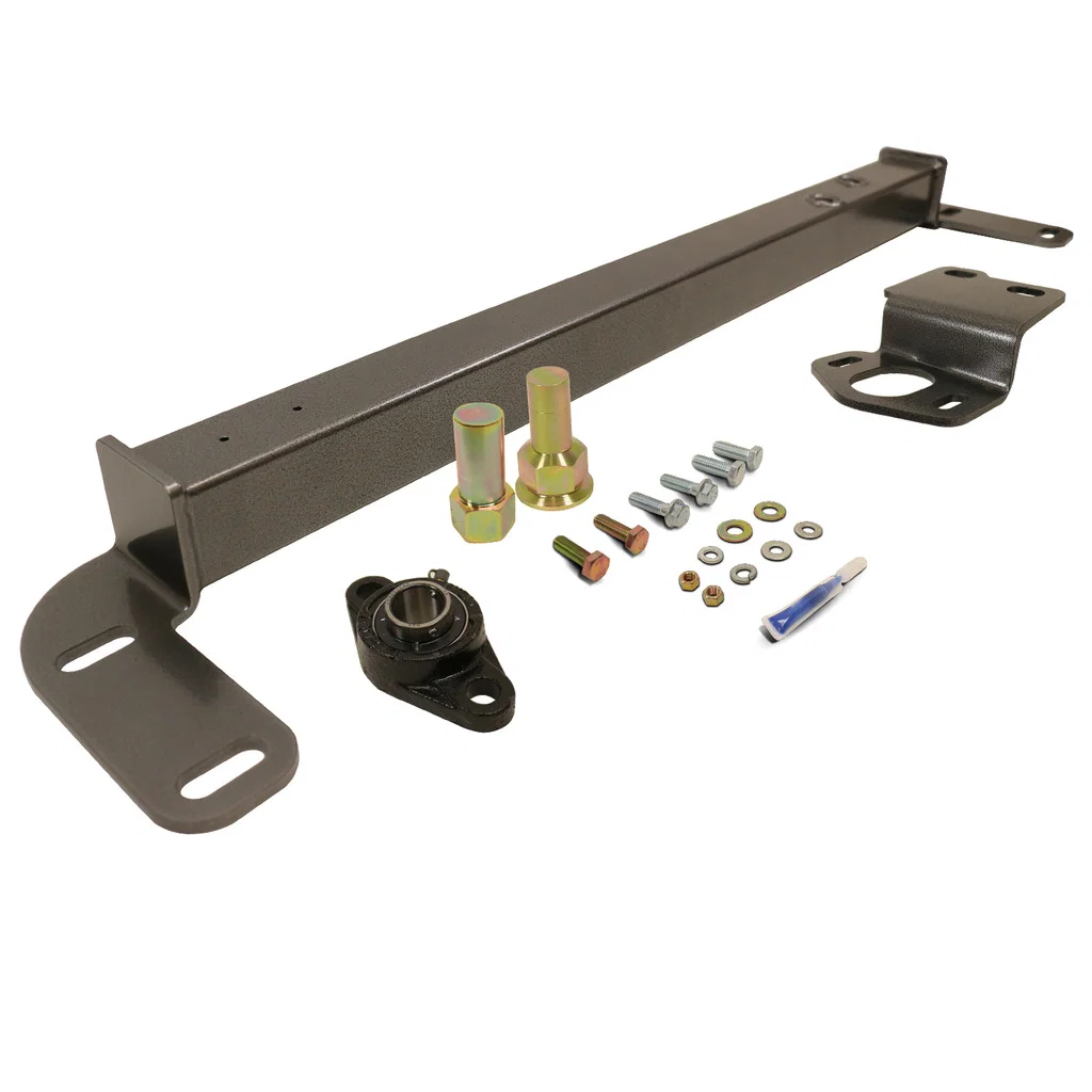 1032003 – BD DIESEL Steering Gear Box Brace, Black With Mounting Hardware
